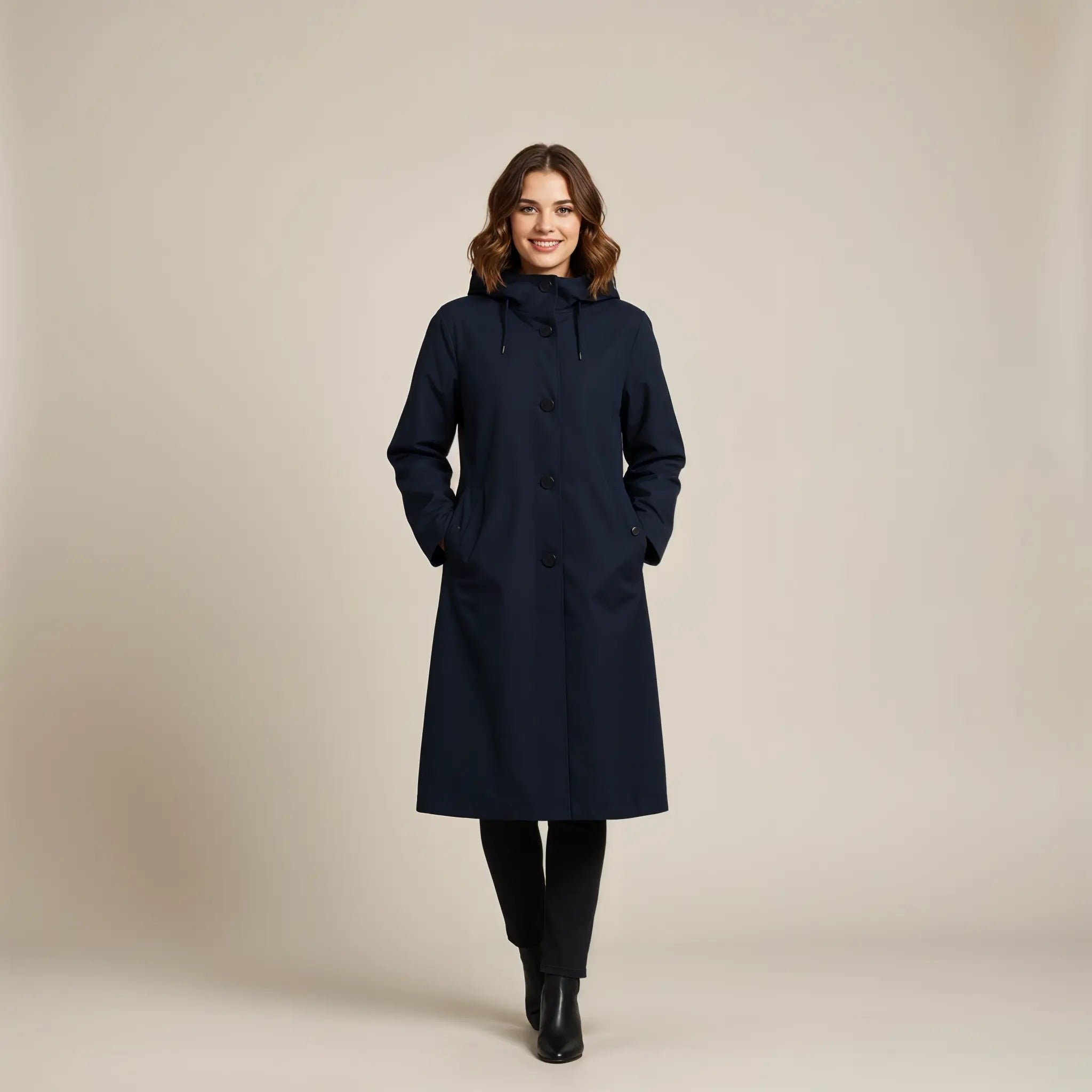 MEWE | Amara – Hooded Long Trench Coat