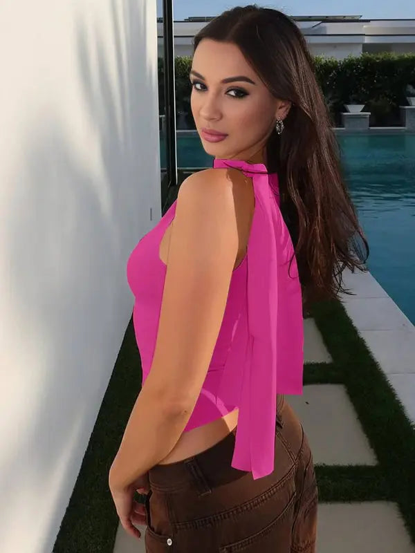 MEWE | Asymmetrical Strappy Cropped Top Mewe London