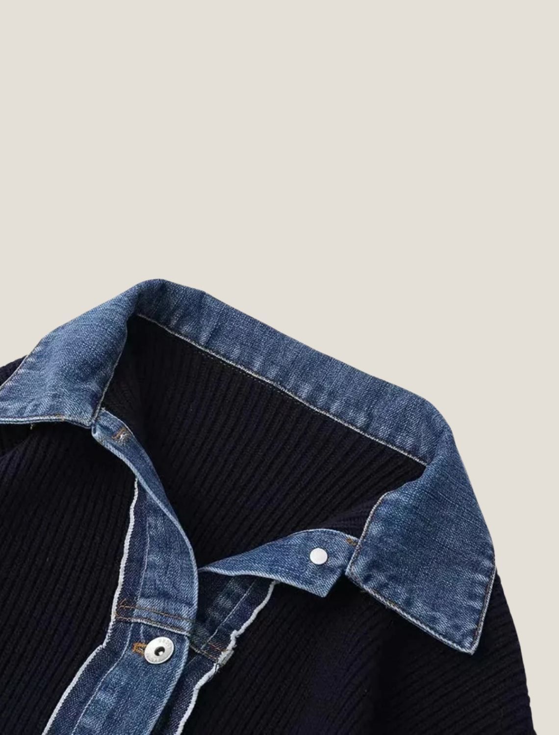 MEWE | Button-front knit cardigan with trim Mewe London