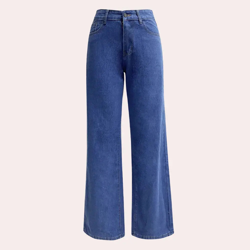 MEWE | Dark Wash High-Rise Straight Jeans with Classic Cut Mewe London