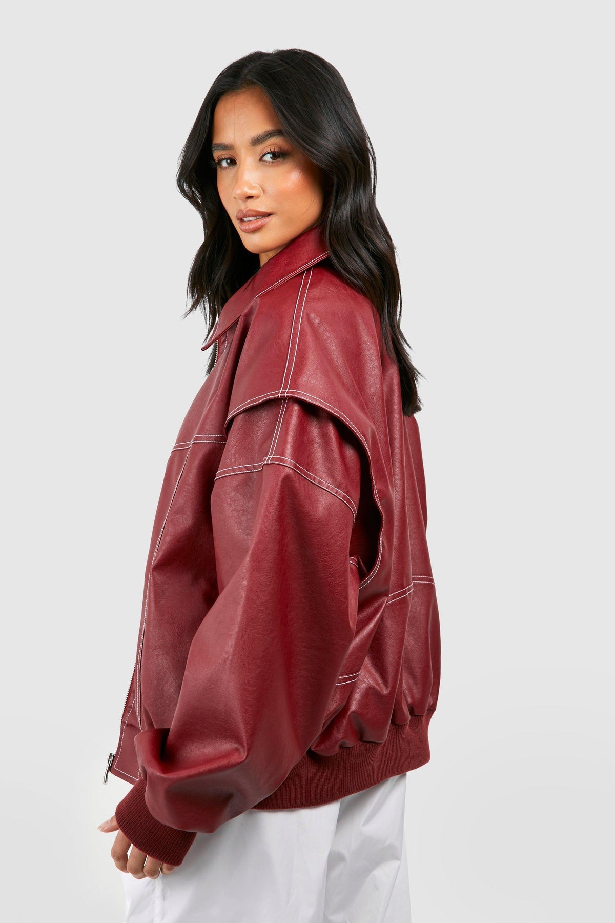 MEWE | Faux Bomber Jacket with Zip Front and Ribbed Cuffs Mewe London