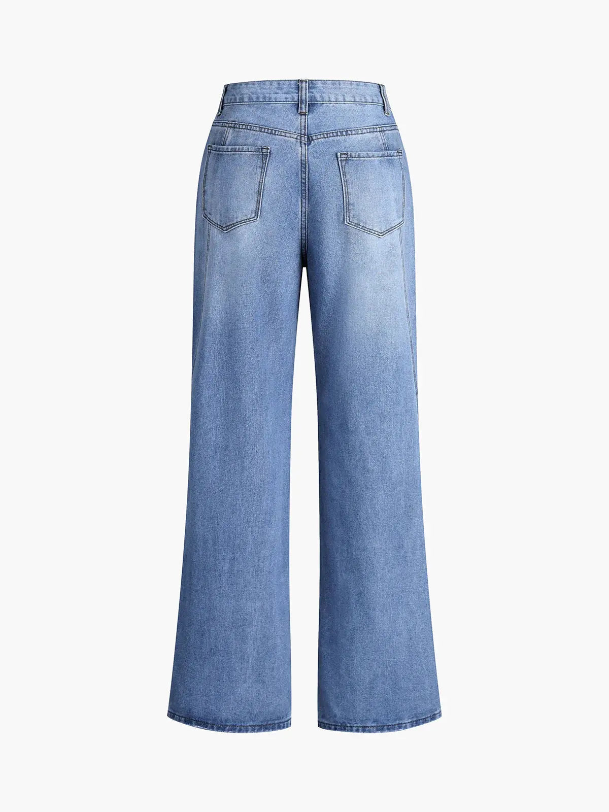 MEWE | High-Rise Wide-Leg Denim Jeans with Front Seam Mewe London