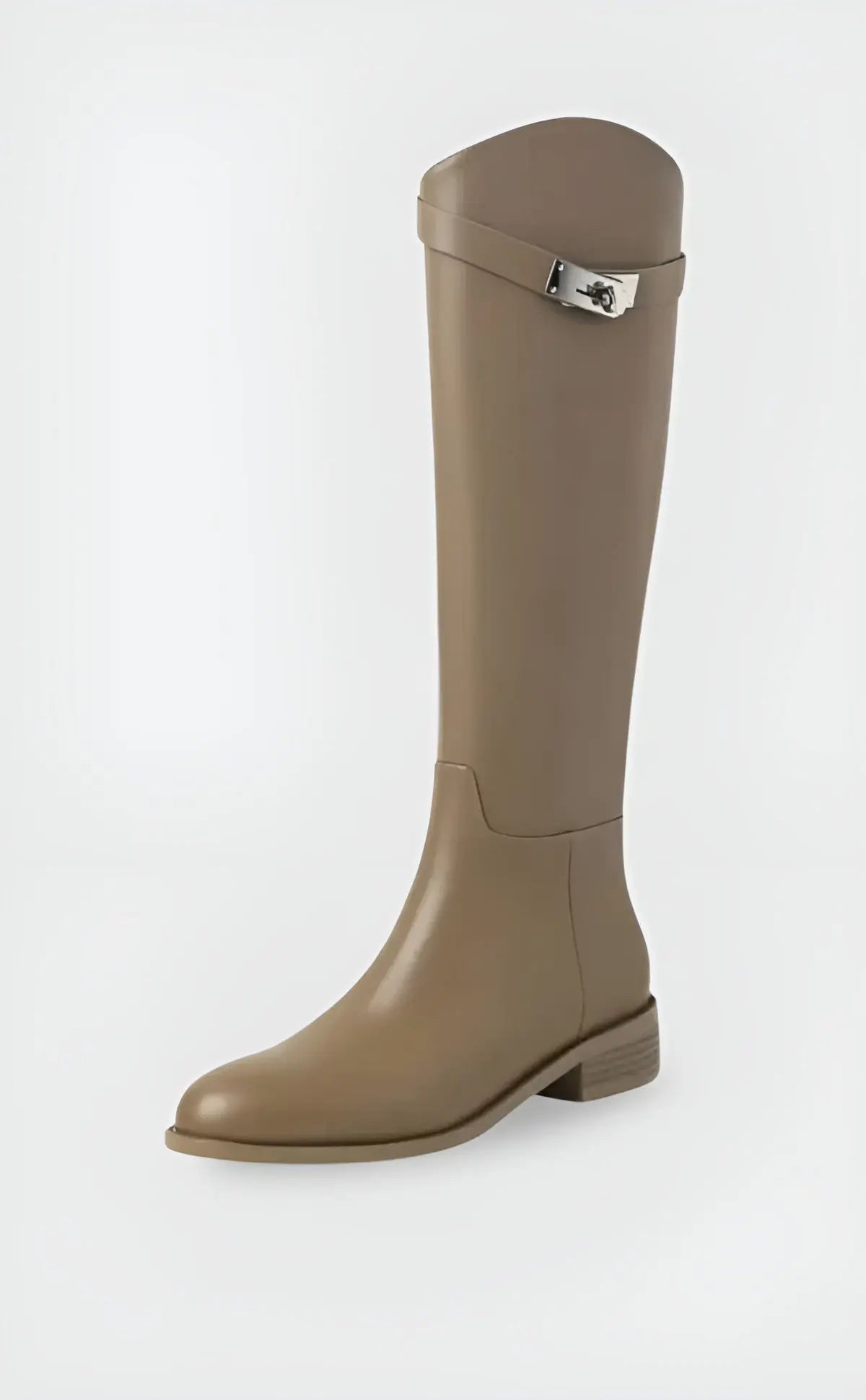 MEWE | Knee-High Riding Boots with Side Buckle Detail Mewe London