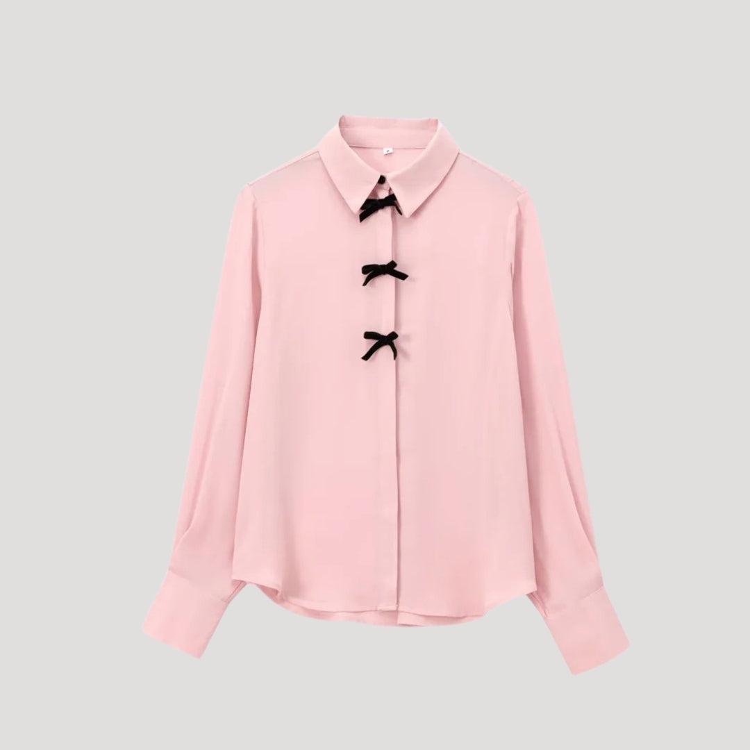 MEWE | Polka Dot Bow Tie Blouse Mewe London