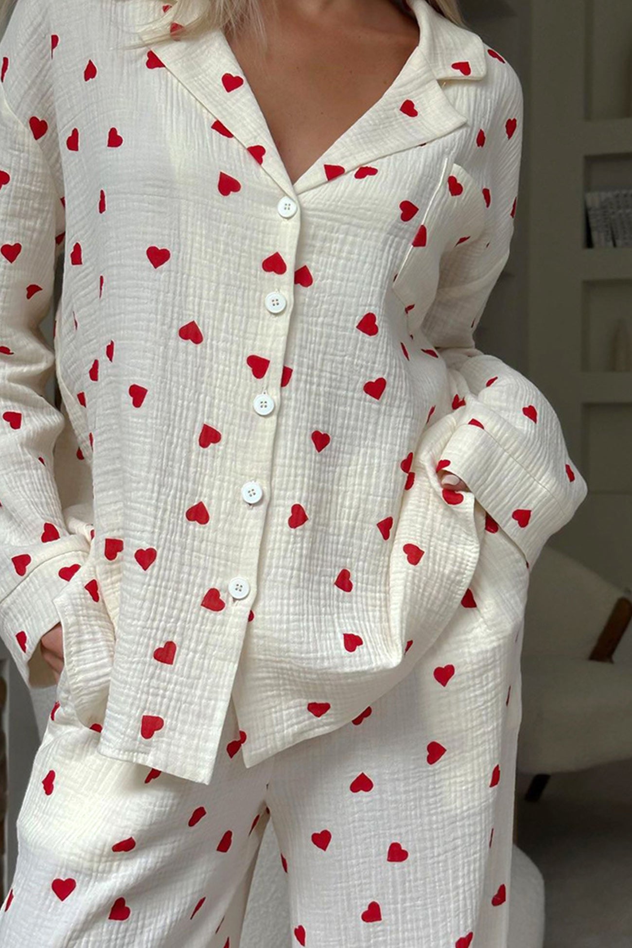 MEWE | Pajama Set with Heart Pattern Mewe London