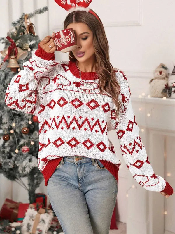 MEWE | Round-Neck Christmas Sweater with Long Sleeves Mewe London