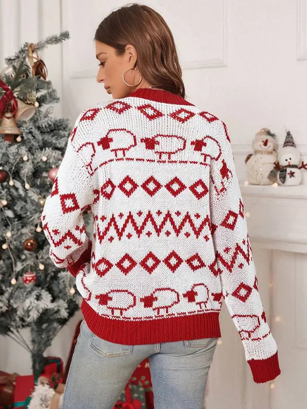 MEWE | Round-Neck Christmas Sweater with Long Sleeves Mewe London