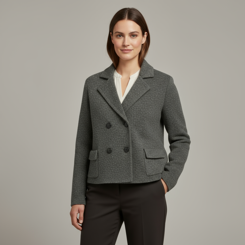 MEWE | Serena – Women's Knitted Double-Breasted Cardigan
