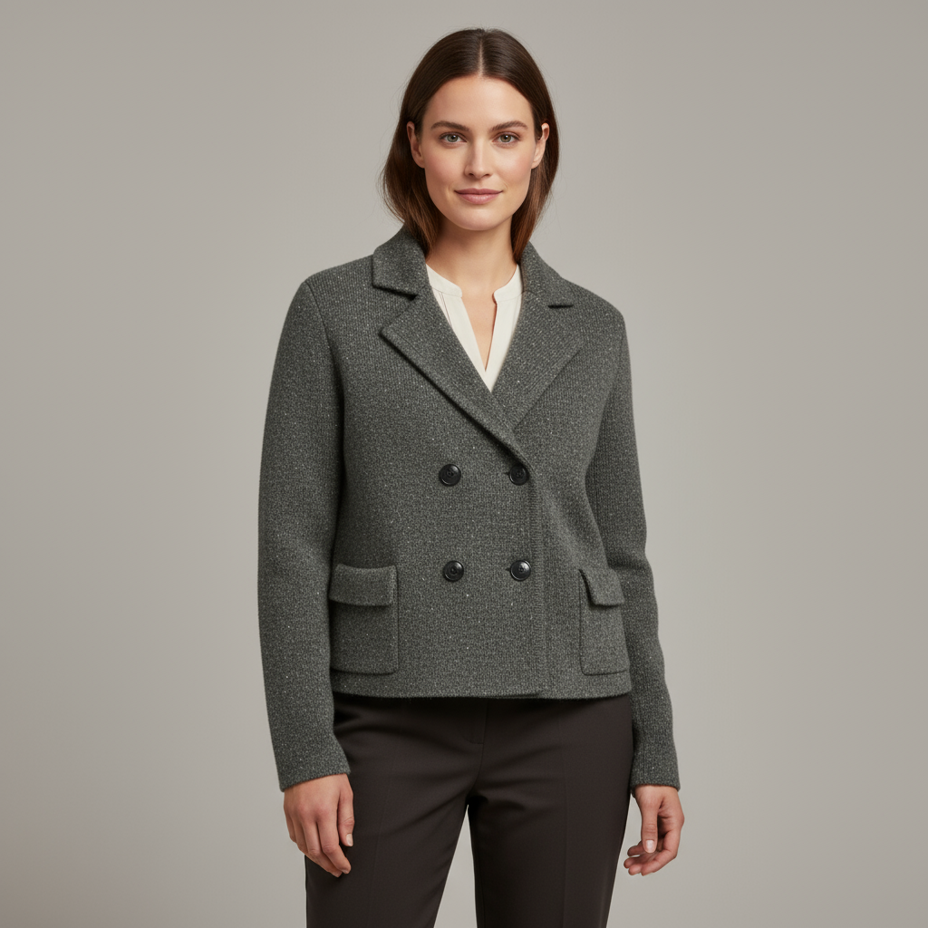 MEWE | Serena – Women's Knitted Double-Breasted Cardigan