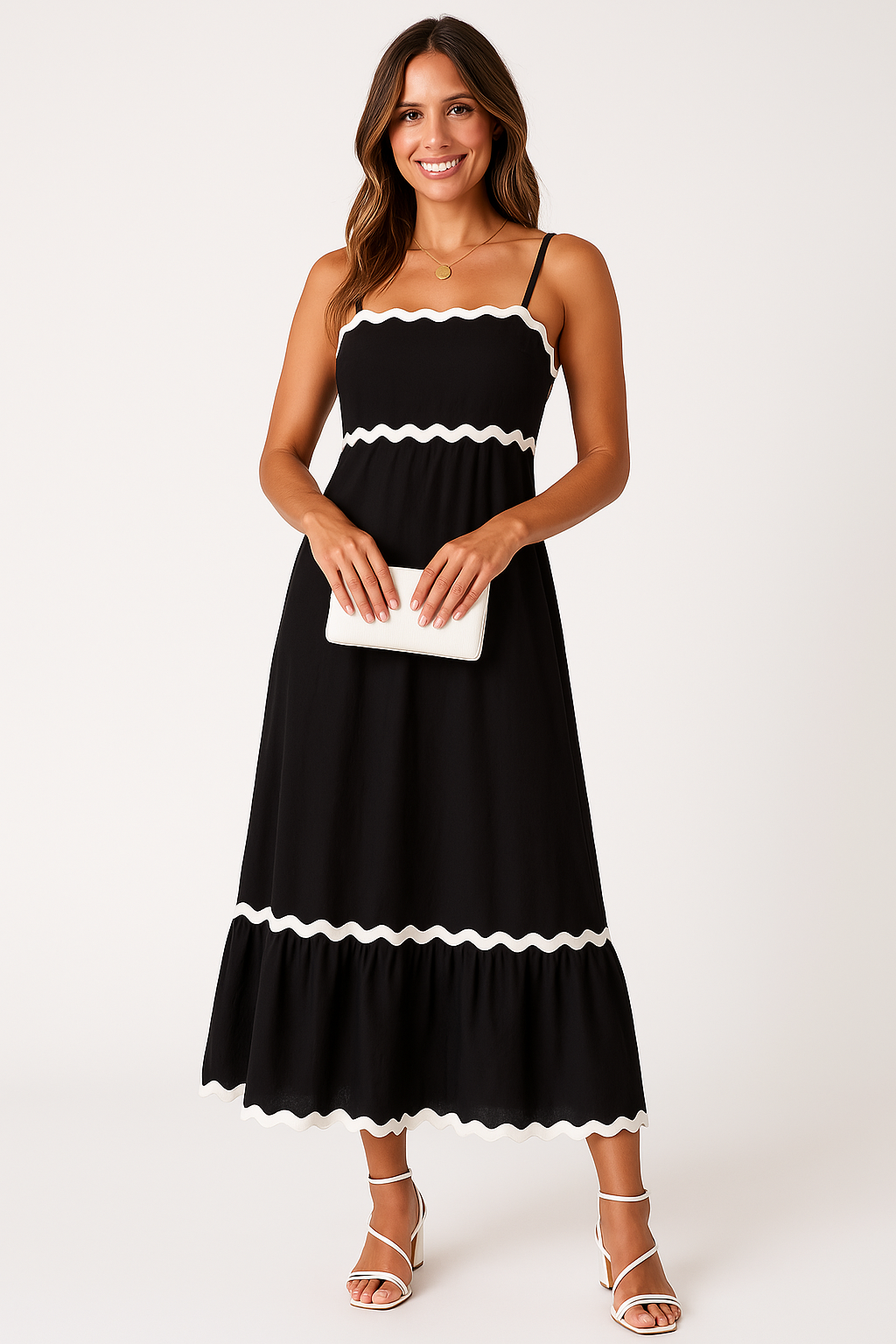 MEWE | A-Line Maxi Dress with Spaghetti Straps Mewe London