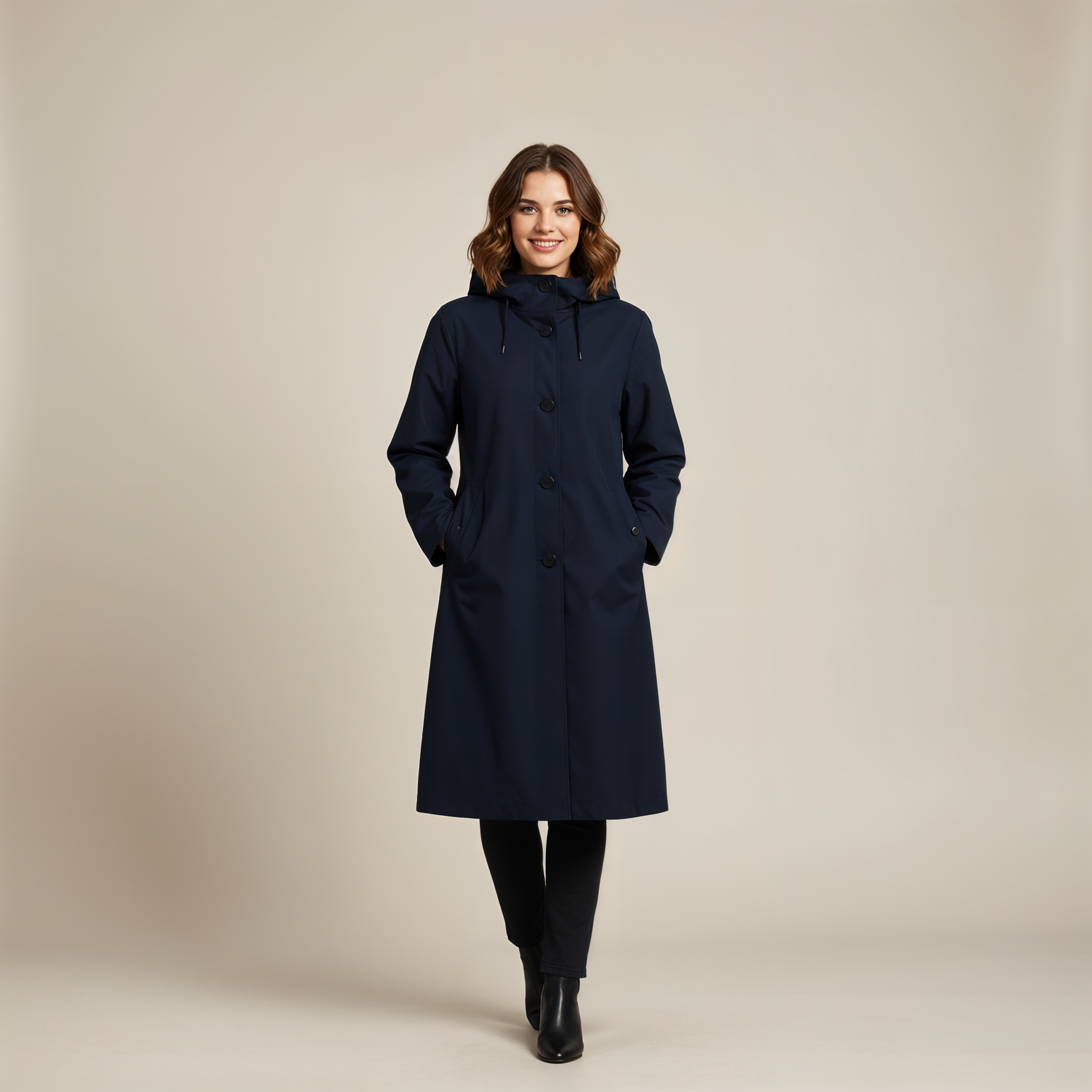 MEWE | Amara – Hooded Long Trench Coat