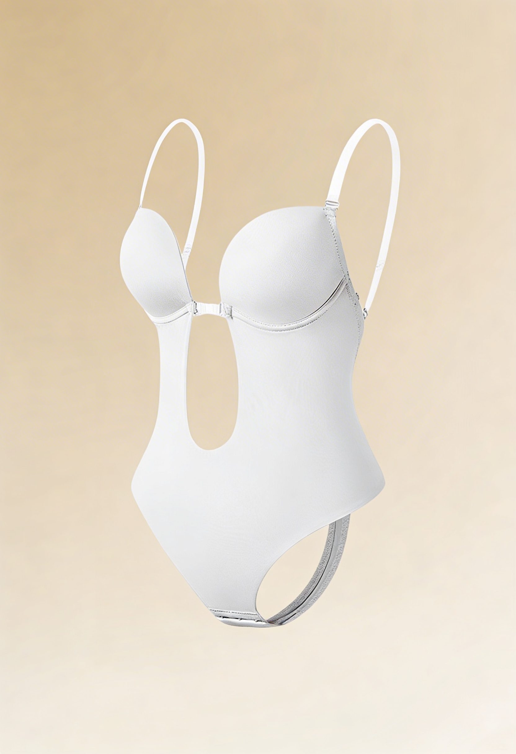 MEWE | Backless Bodysuit Bra with Adjustable Straps and Deep V Front Mewe London