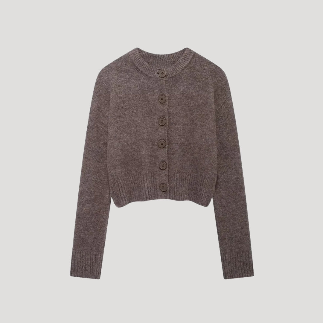 MEWE | Women’s Cropped Wool Knit Cardigan Mewe London