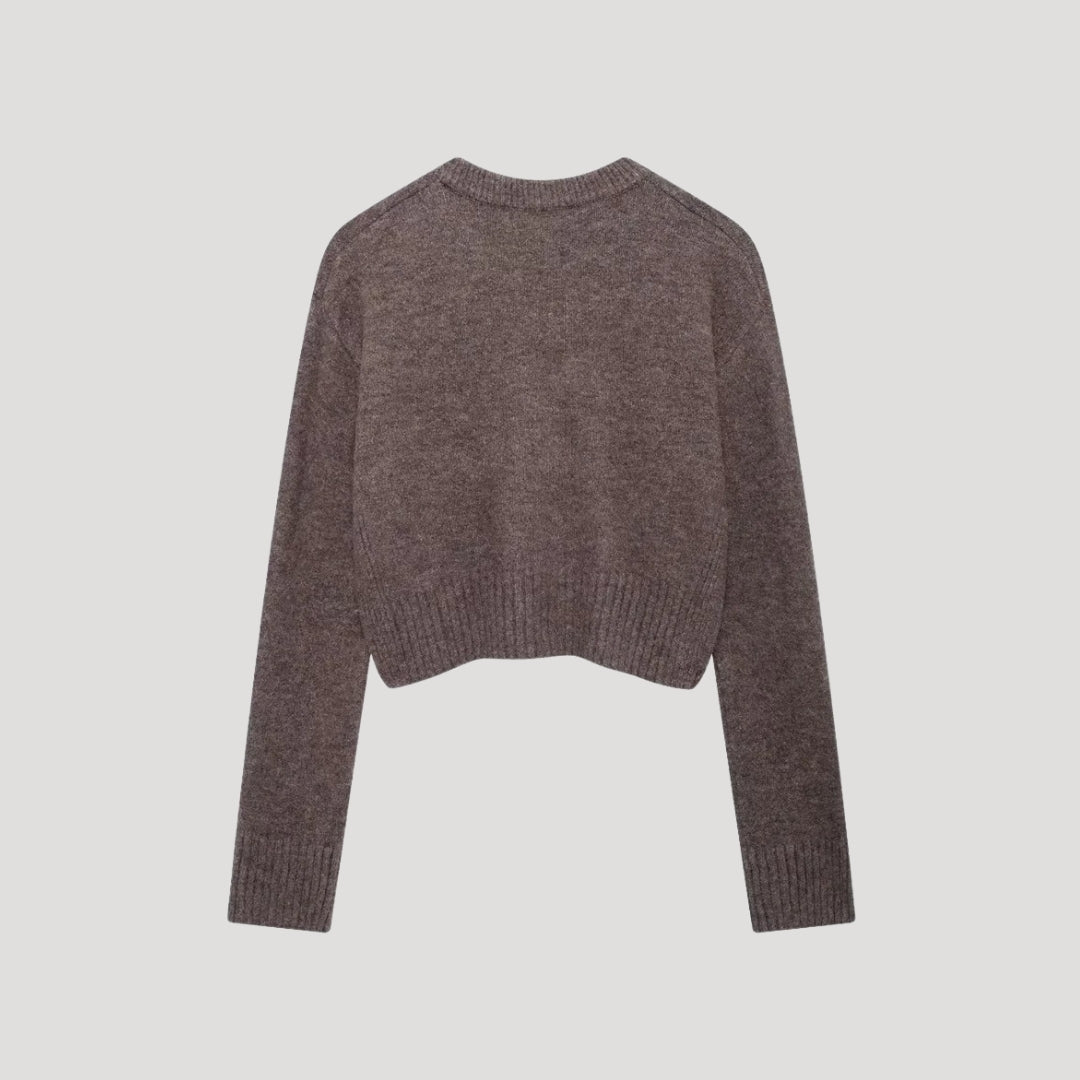 MEWE | Women’s Cropped Wool Knit Cardigan Mewe London
