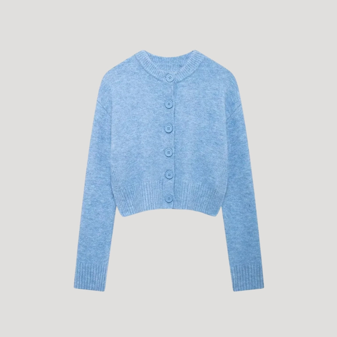 MEWE | Women’s Cropped Wool Knit Cardigan Mewe London