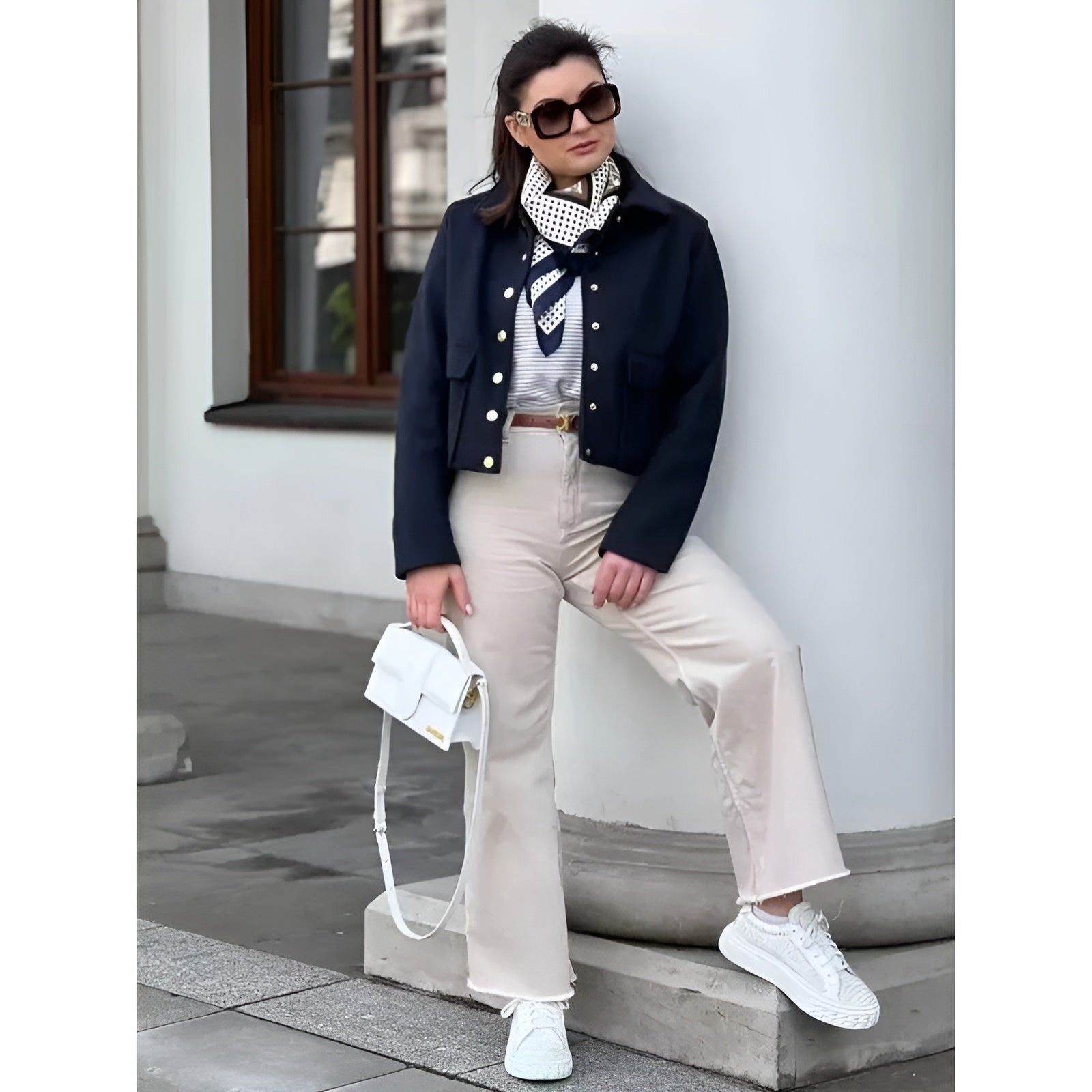 MEWE | Cropped Button Front Jacket with Flap Pockets Mewe London