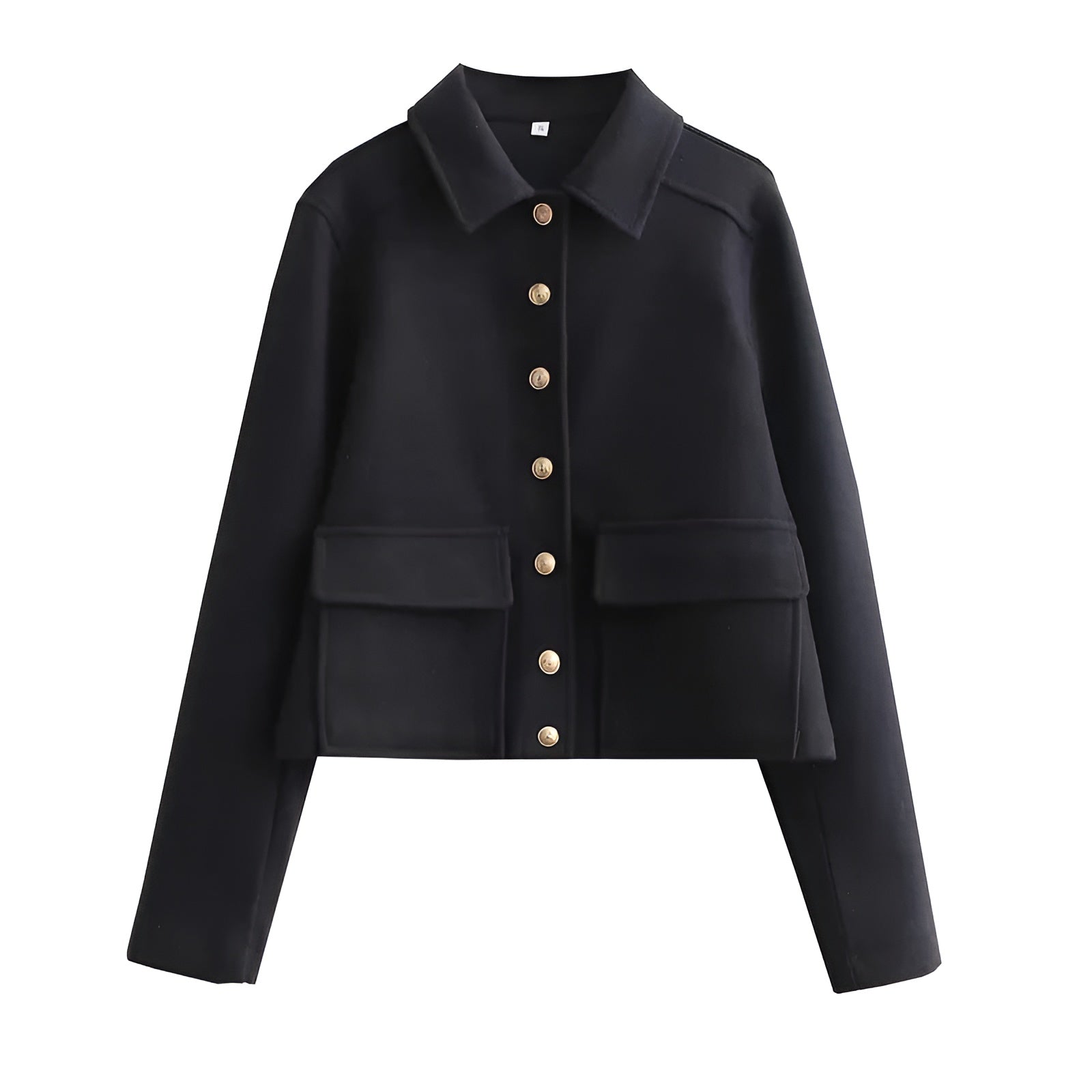 MEWE | Cropped Button Front Jacket with Flap Pockets Mewe London