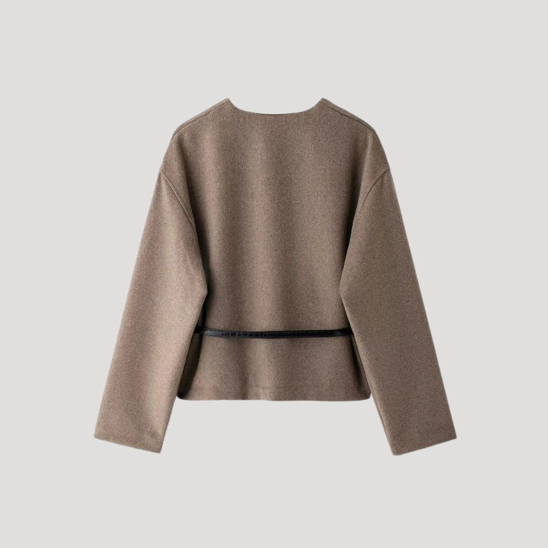 MEWE | Women’s Belted Wool Wrap Jacket Mewe London