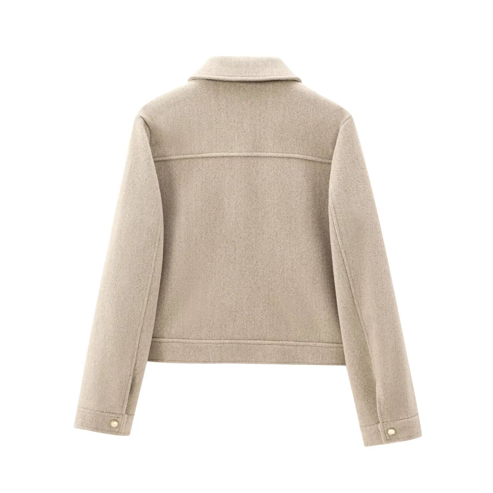 MEWE | Cropped Zip Front Jacket with Flap Pockets Mewe London