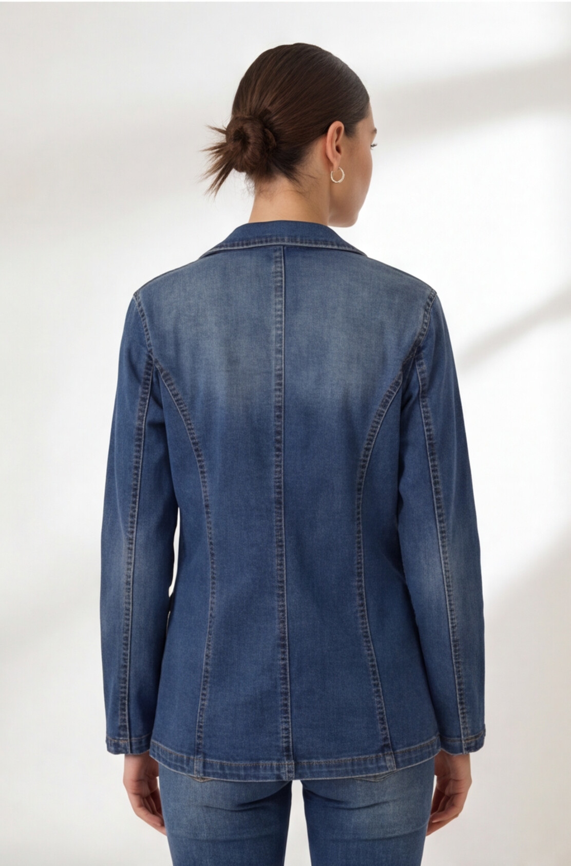 MEWE | Denim Blazer with Button Closure Mewe London