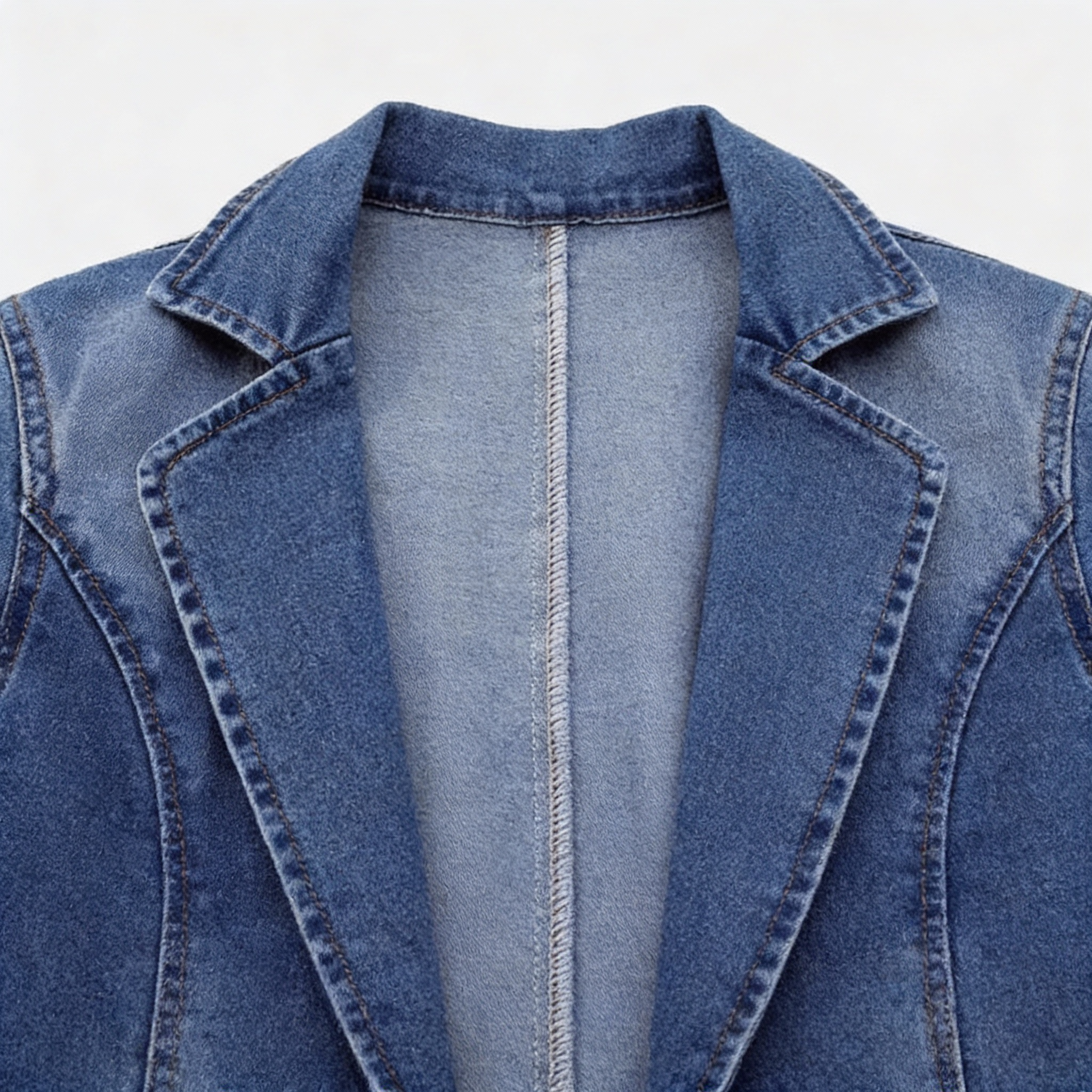 MEWE | Denim Blazer with Button Closure Mewe London