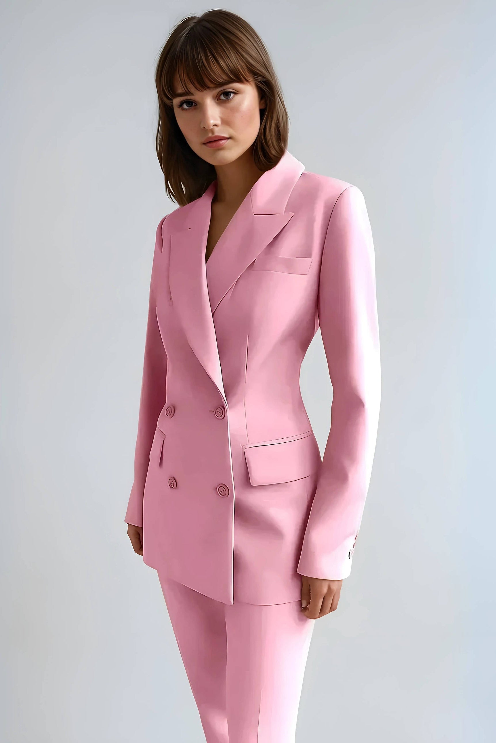 MEWE | Double Button Blazer and Straight Leg Trousers Set Mewe London