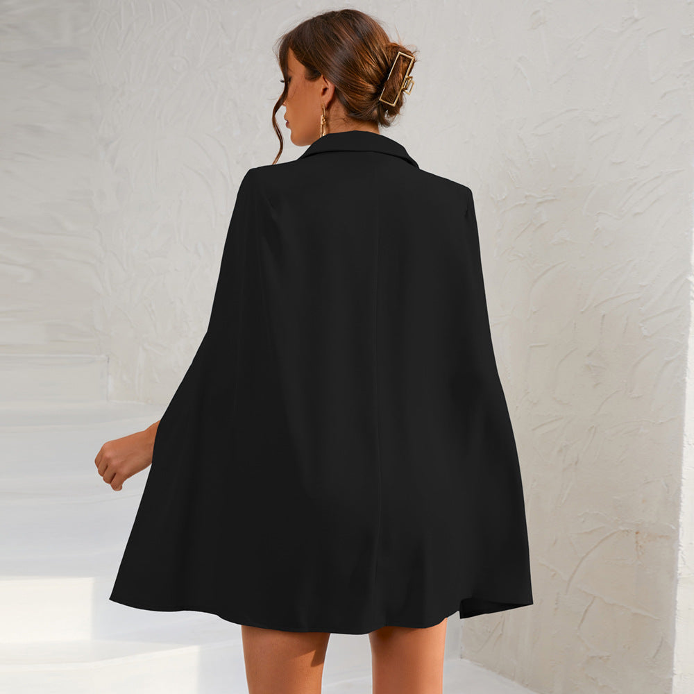 MEWE | Cape Blazer Mini Dress Button Front Mewe London