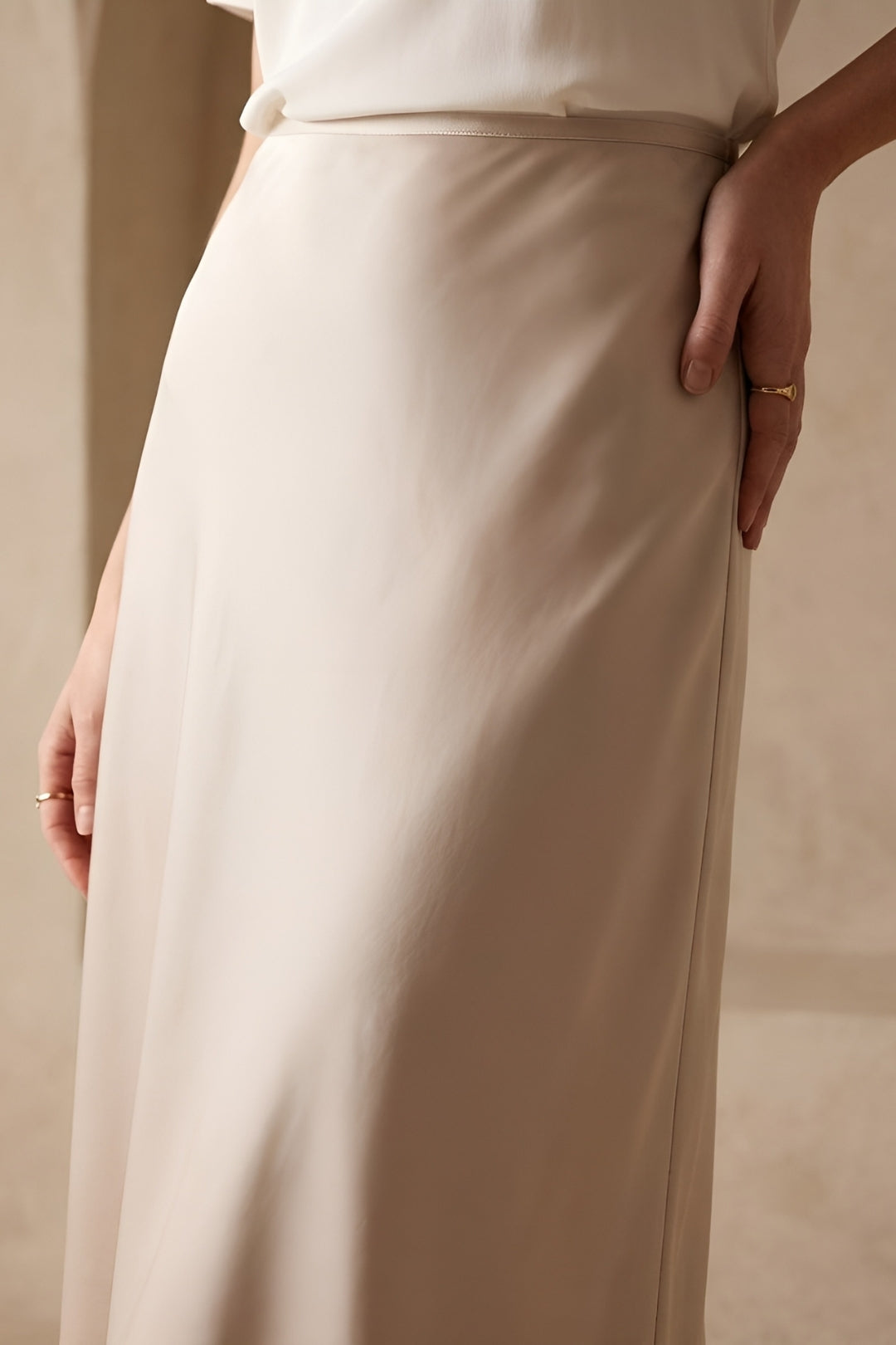 MEWE | High Waist A-Line Midi Skirt Mewe London