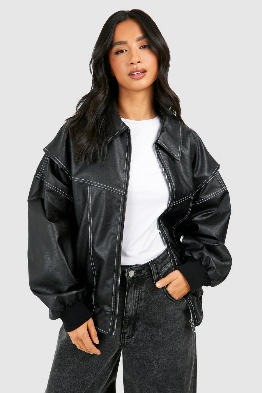 MEWE | Faux Bomber Jacket with Zip Front and Ribbed Cuffs Mewe London