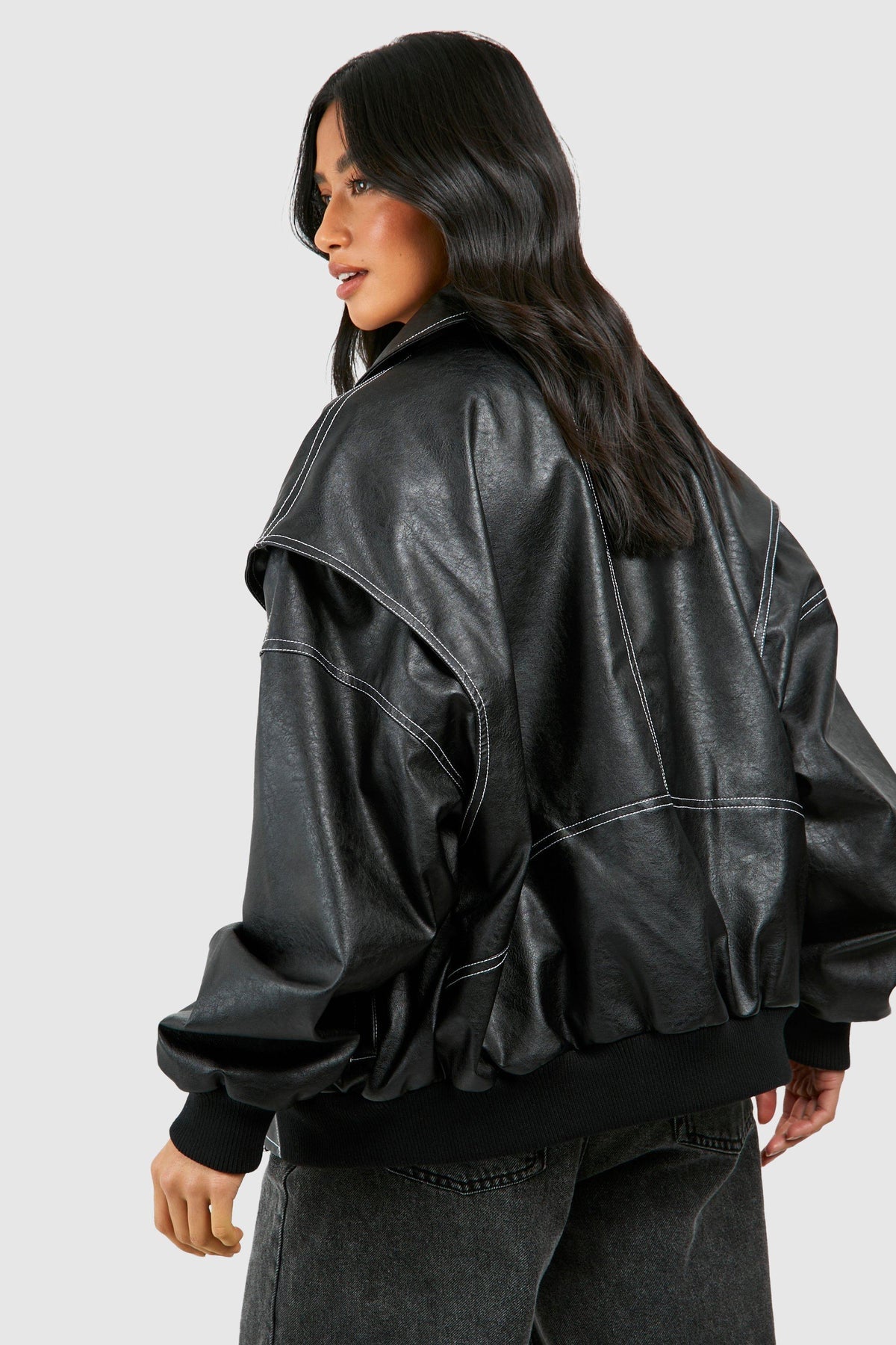 MEWE | Faux Bomber Jacket with Zip Front and Ribbed Cuffs Mewe London