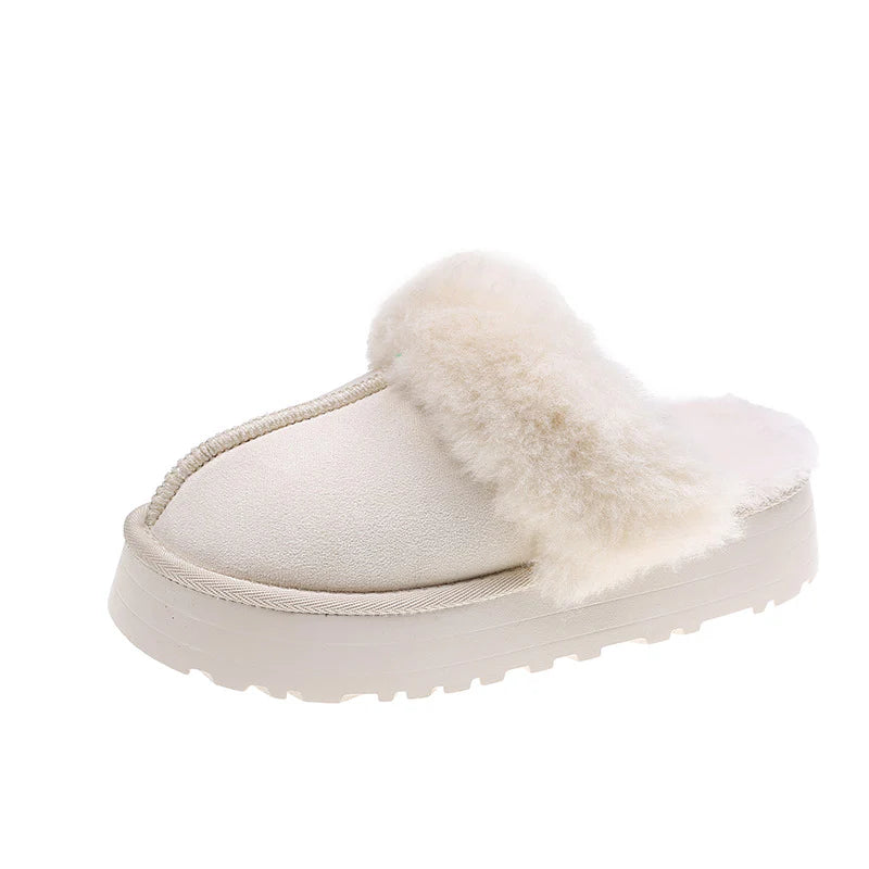 MEWE | Fleece Lined Slip-On Indoor Slippers