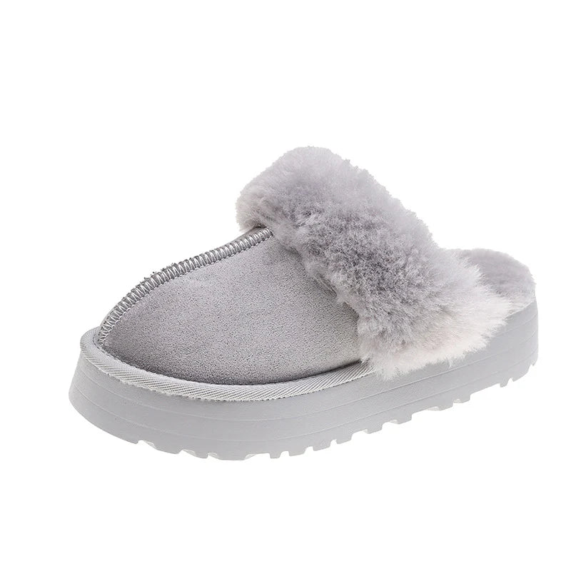 MEWE | Fleece Lined Slip-On Indoor Slippers