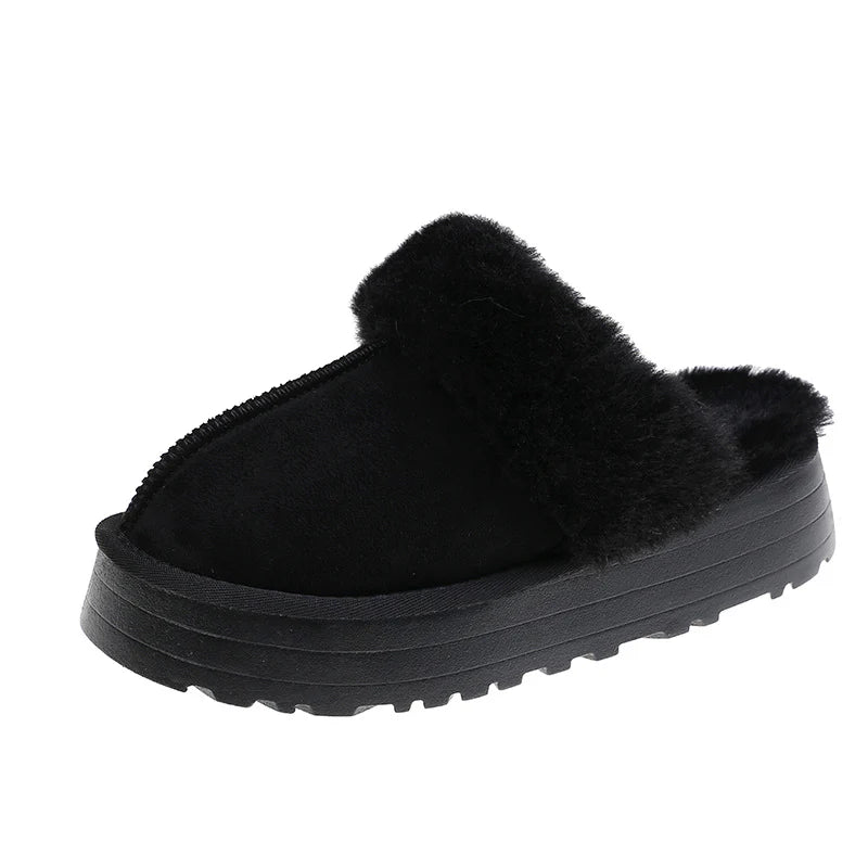 MEWE | Fleece Lined Slip-On Indoor Slippers