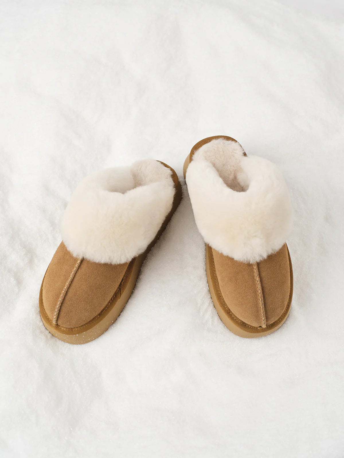 MEWE | Fleece Lined Slip-On Indoor Slippers