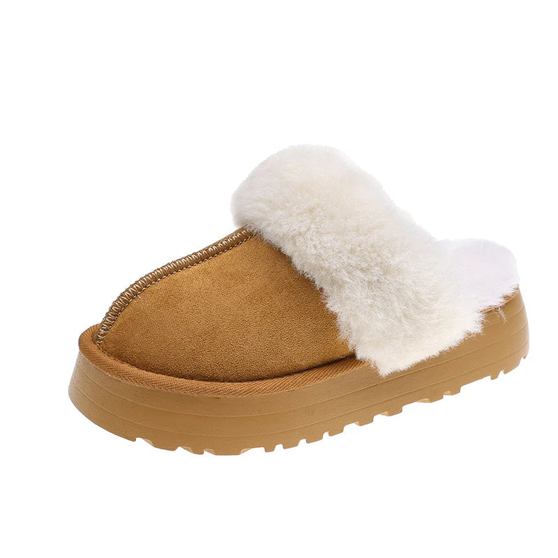 MEWE | Fleece Lined Slip-On Indoor Slippers