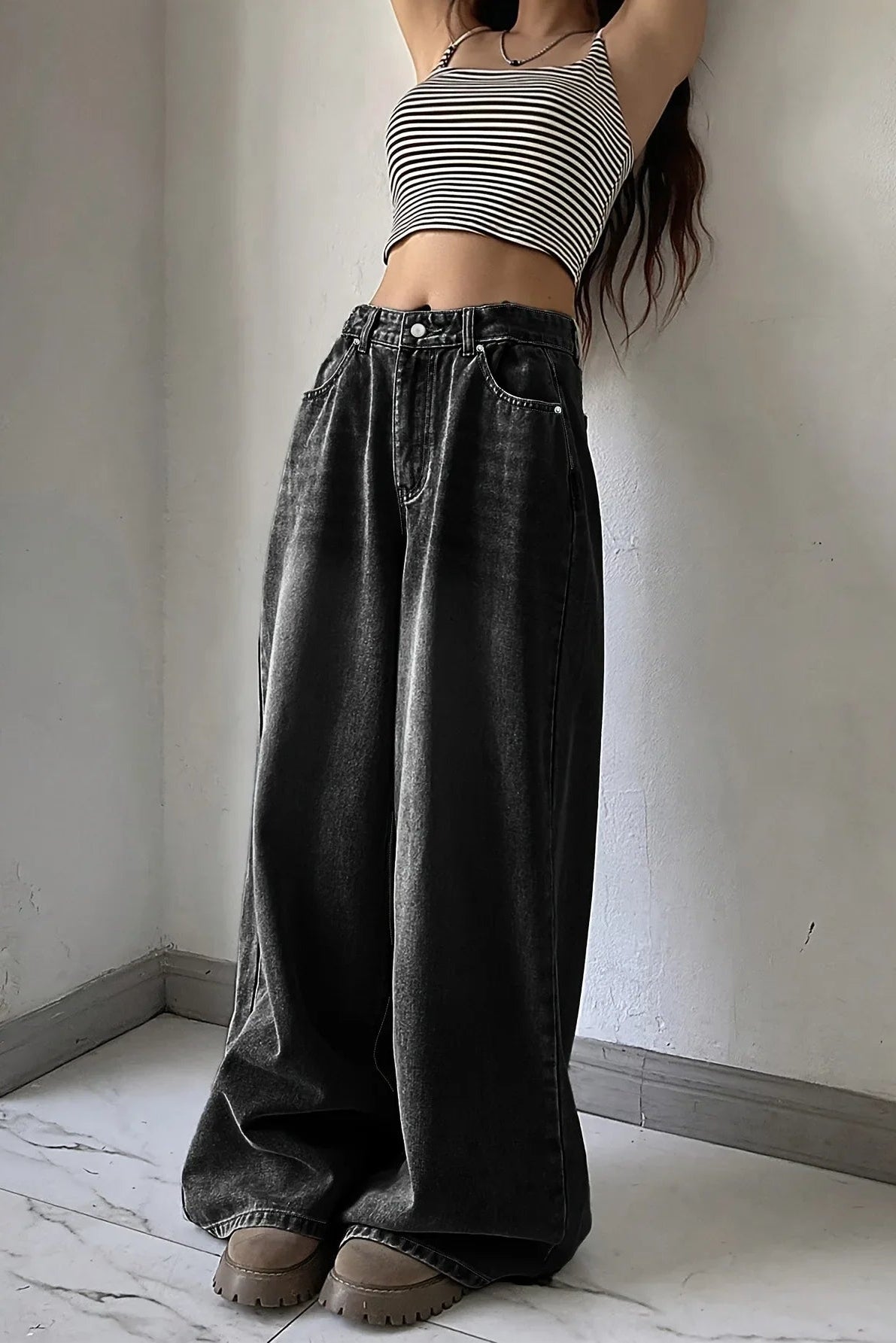 MEWE | Full-Length Wide-Leg Jeans with Five Pockets Mewe London