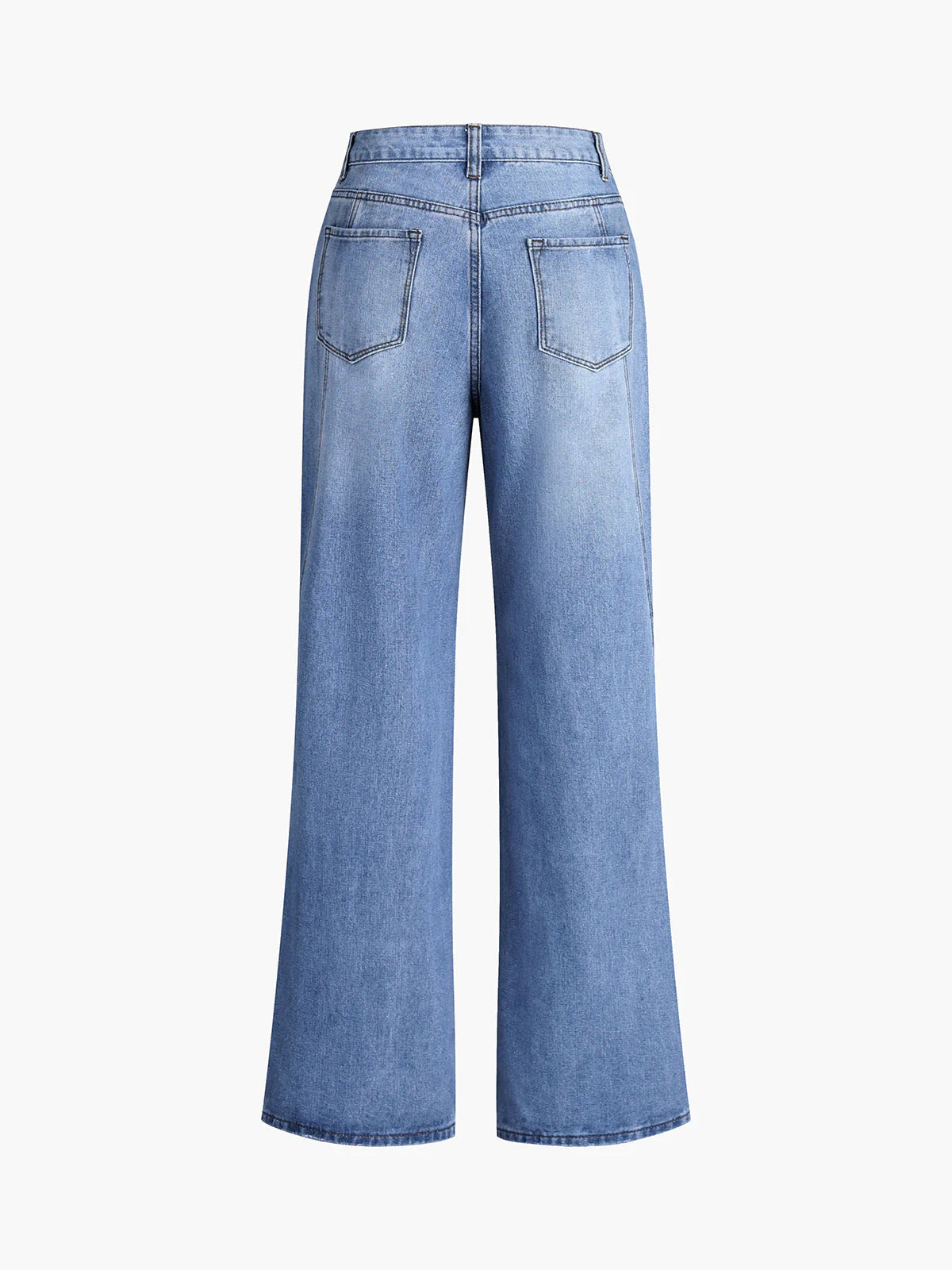 MEWE | High-Rise Wide-Leg Denim Jeans with Front Seam