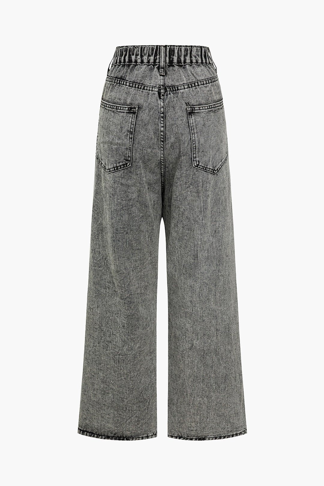 MEWE | High Waisted Wide Leg Jeans with V Front Pockets Mewe London