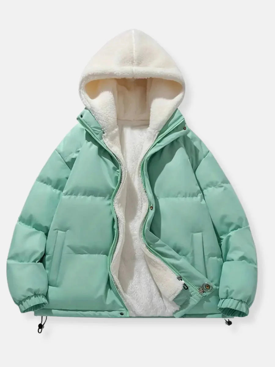 MEWE | Hooded Quilted Winter Jacket with Plush Lining