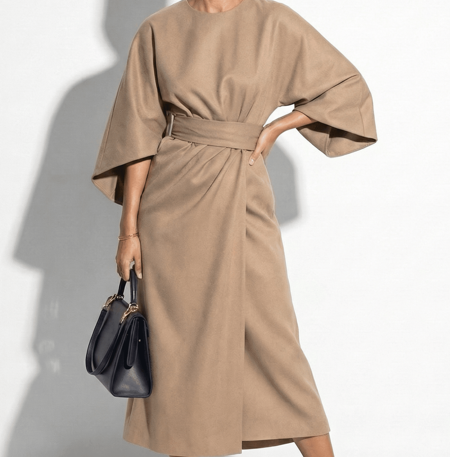 MEWE | Kimono Sleeve Maxi Dress with Tie Waist Mewe London
