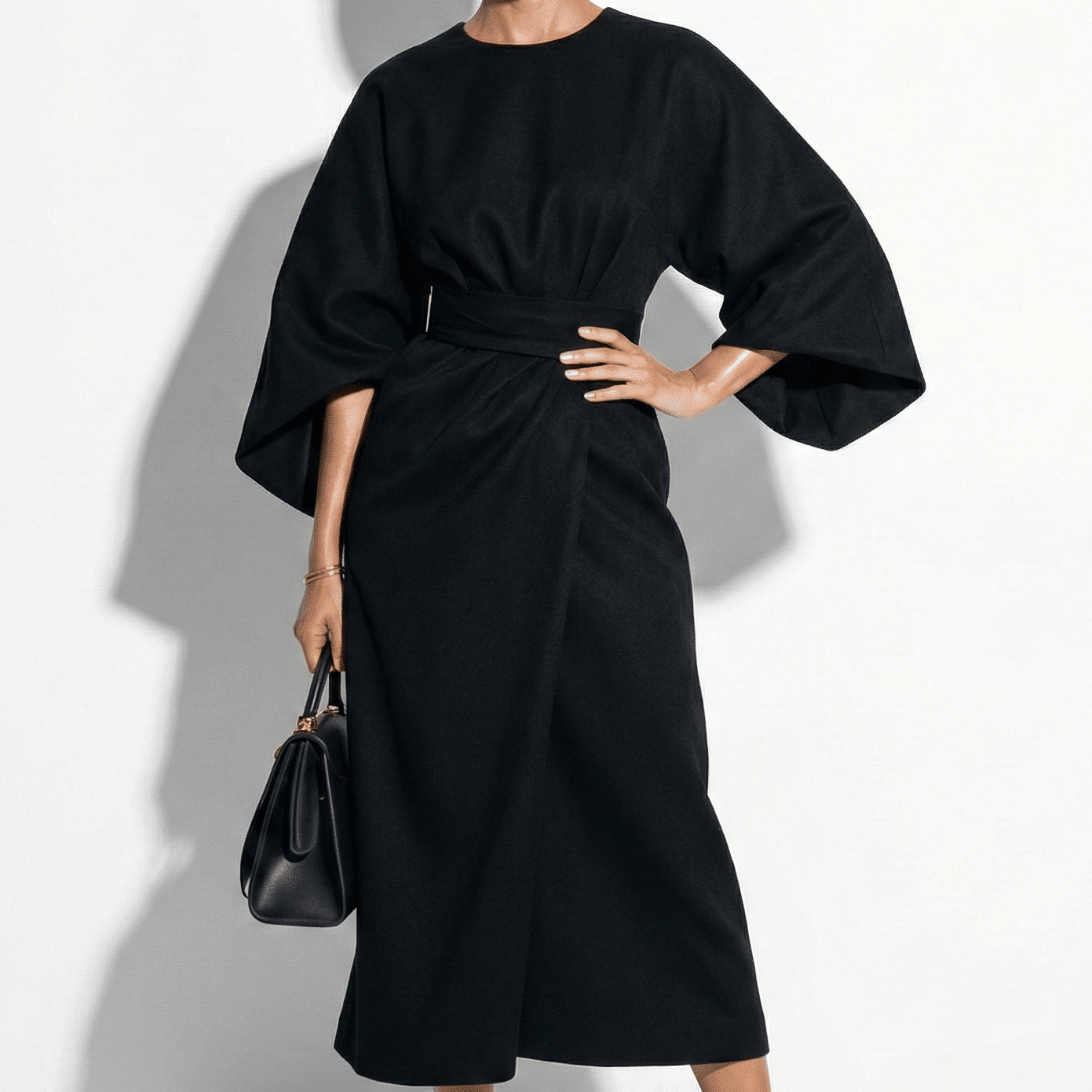 MEWE | Kimono Sleeve Maxi Dress with Tie Waist Mewe London