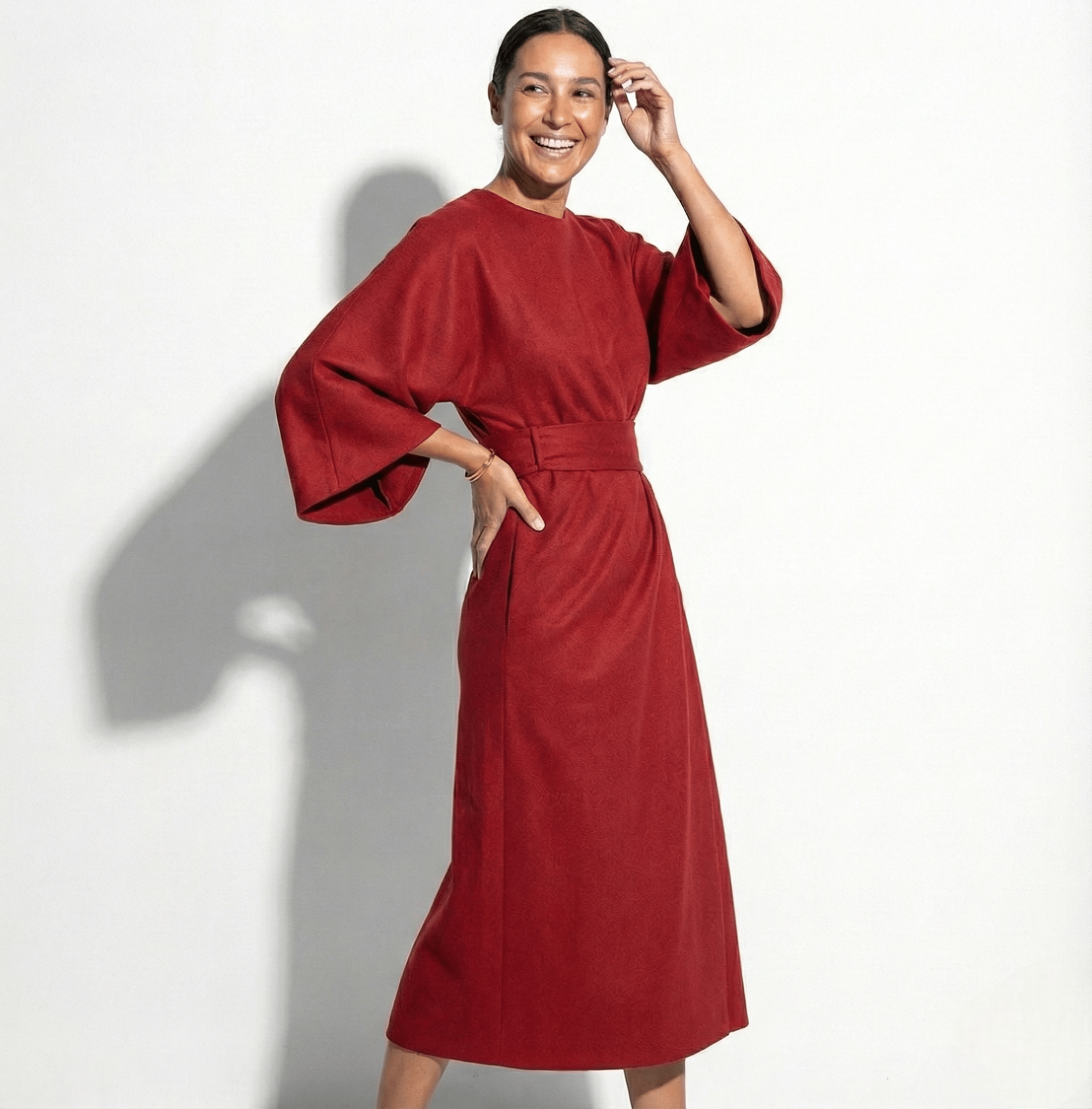 MEWE | Kimono Sleeve Maxi Dress with Tie Waist Mewe London