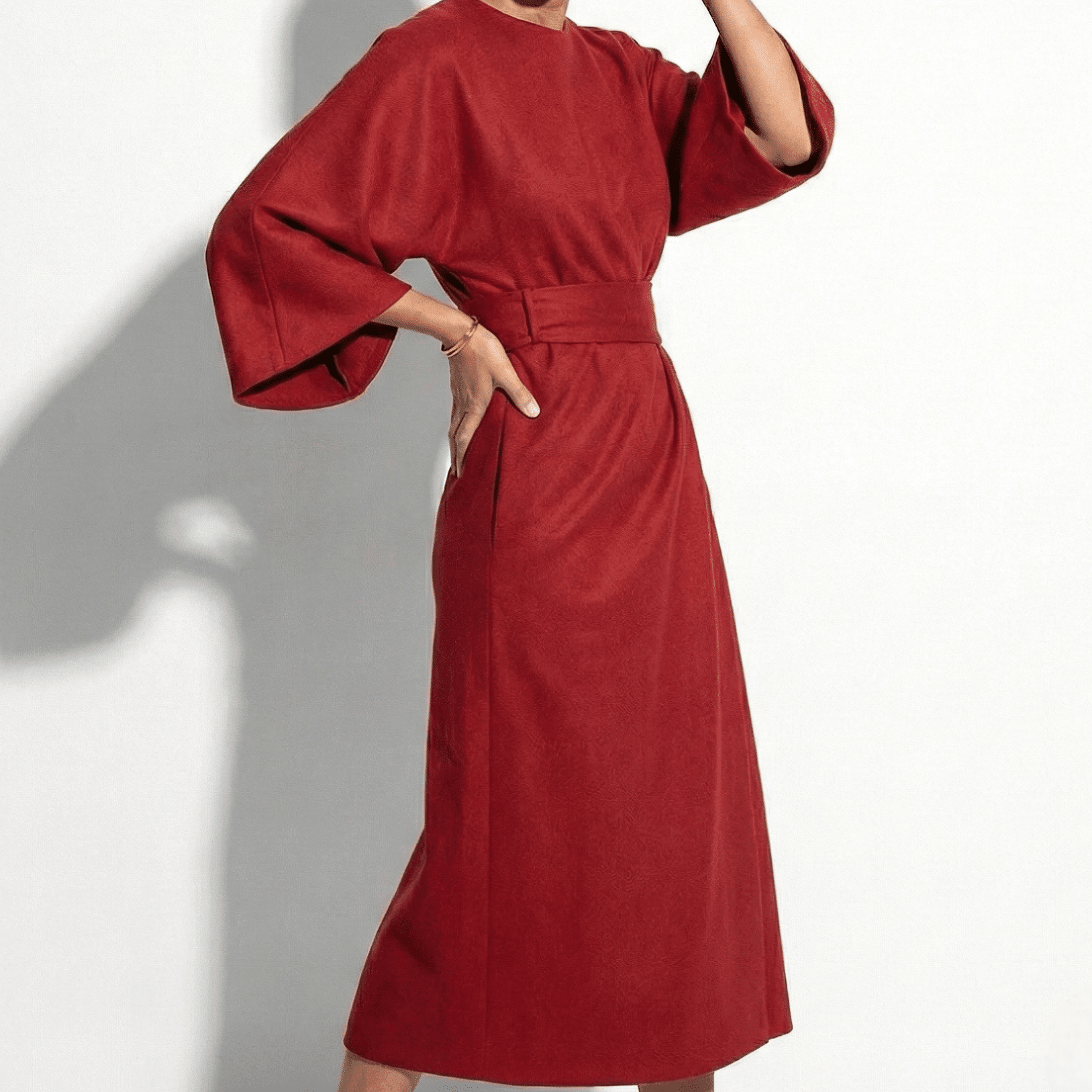 MEWE | Kimono Sleeve Maxi Dress with Tie Waist Mewe London