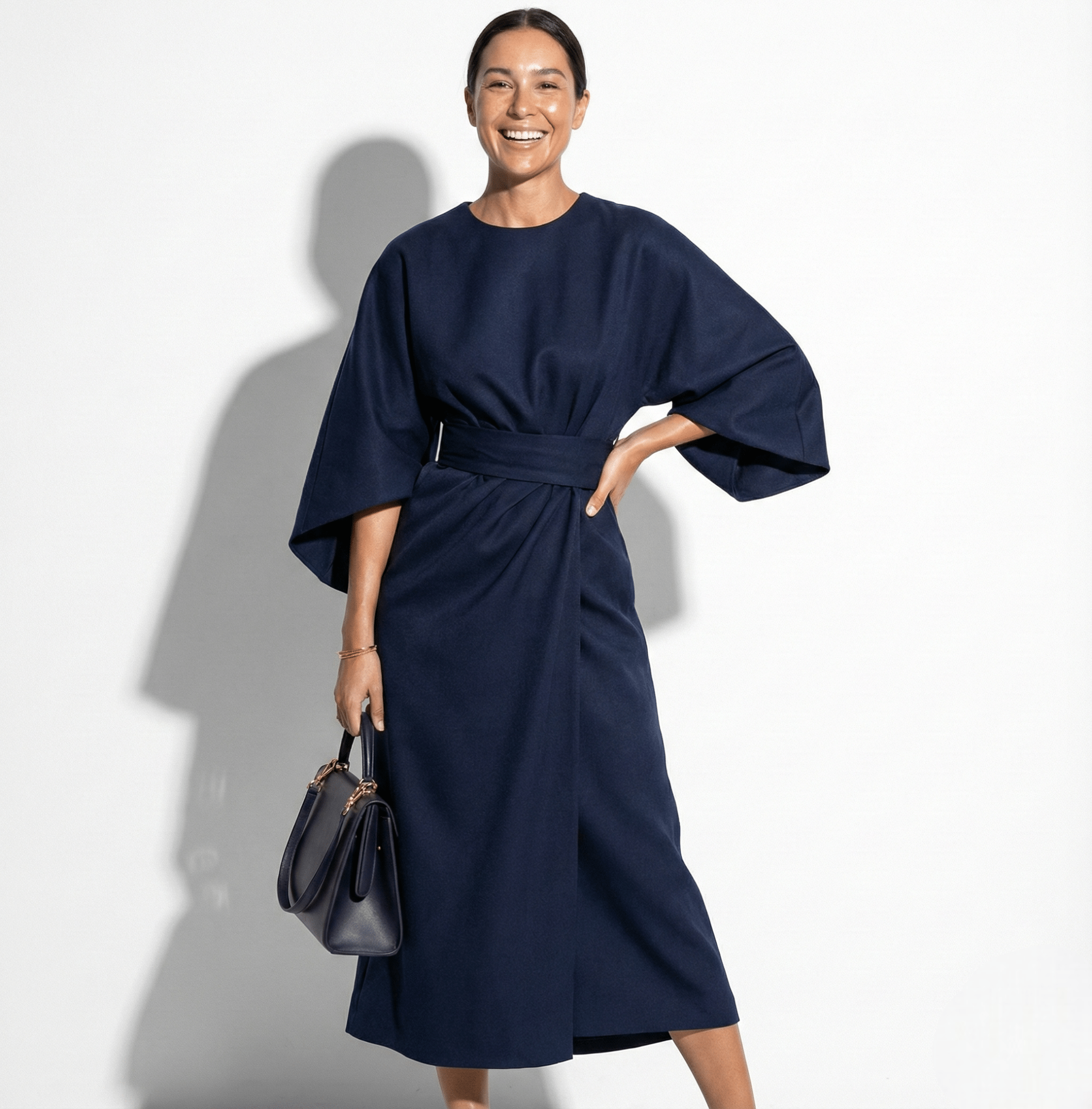 MEWE | Kimono Sleeve Maxi Dress with Tie Waist Mewe London