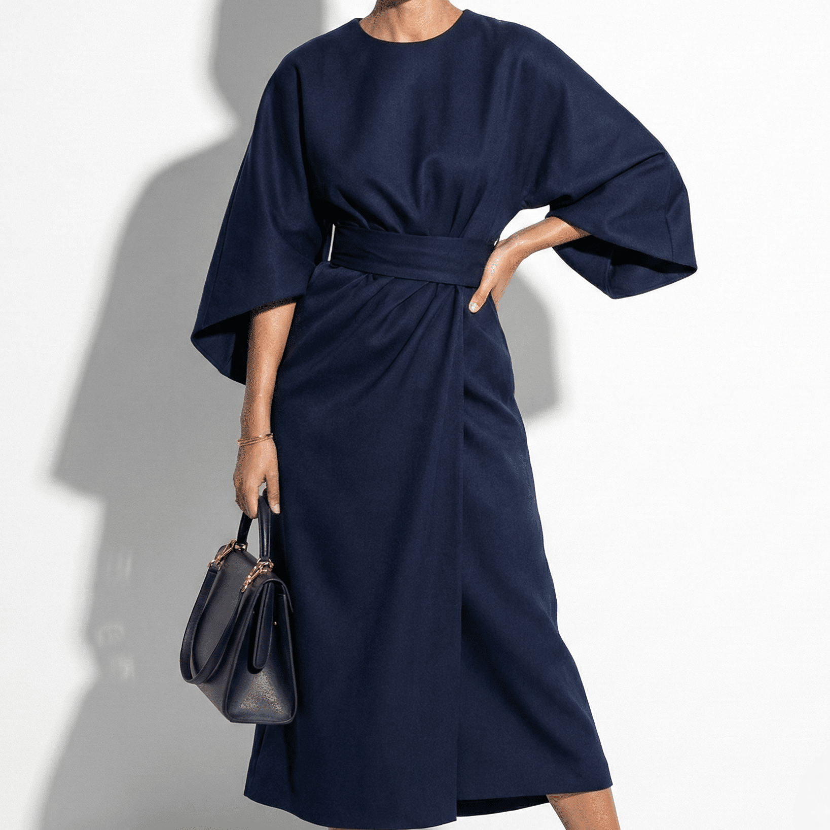 MEWE | Kimono Sleeve Maxi Dress with Tie Waist Mewe London