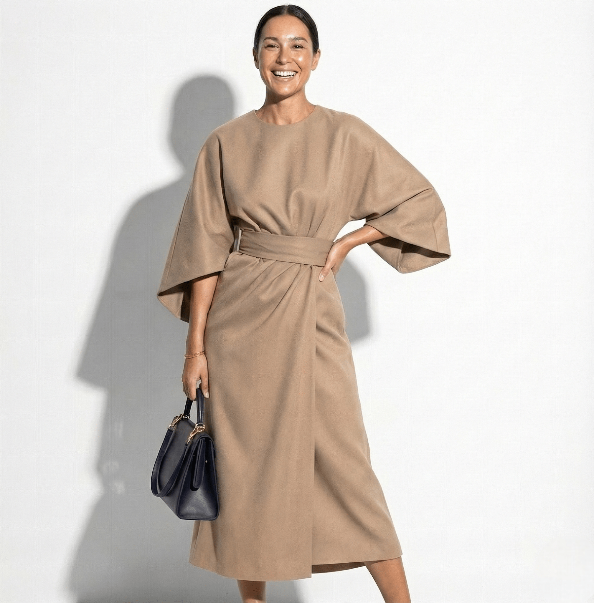 MEWE | Kimono Sleeve Maxi Dress with Tie Waist Mewe London