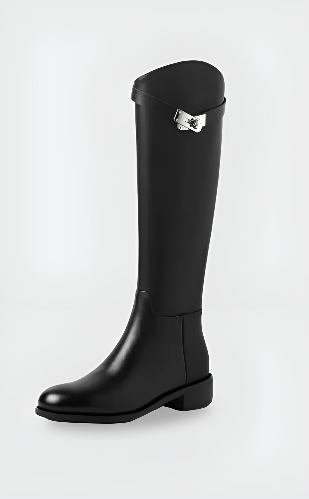 MEWE | Knee-High Riding Boots with Side Buckle Detail