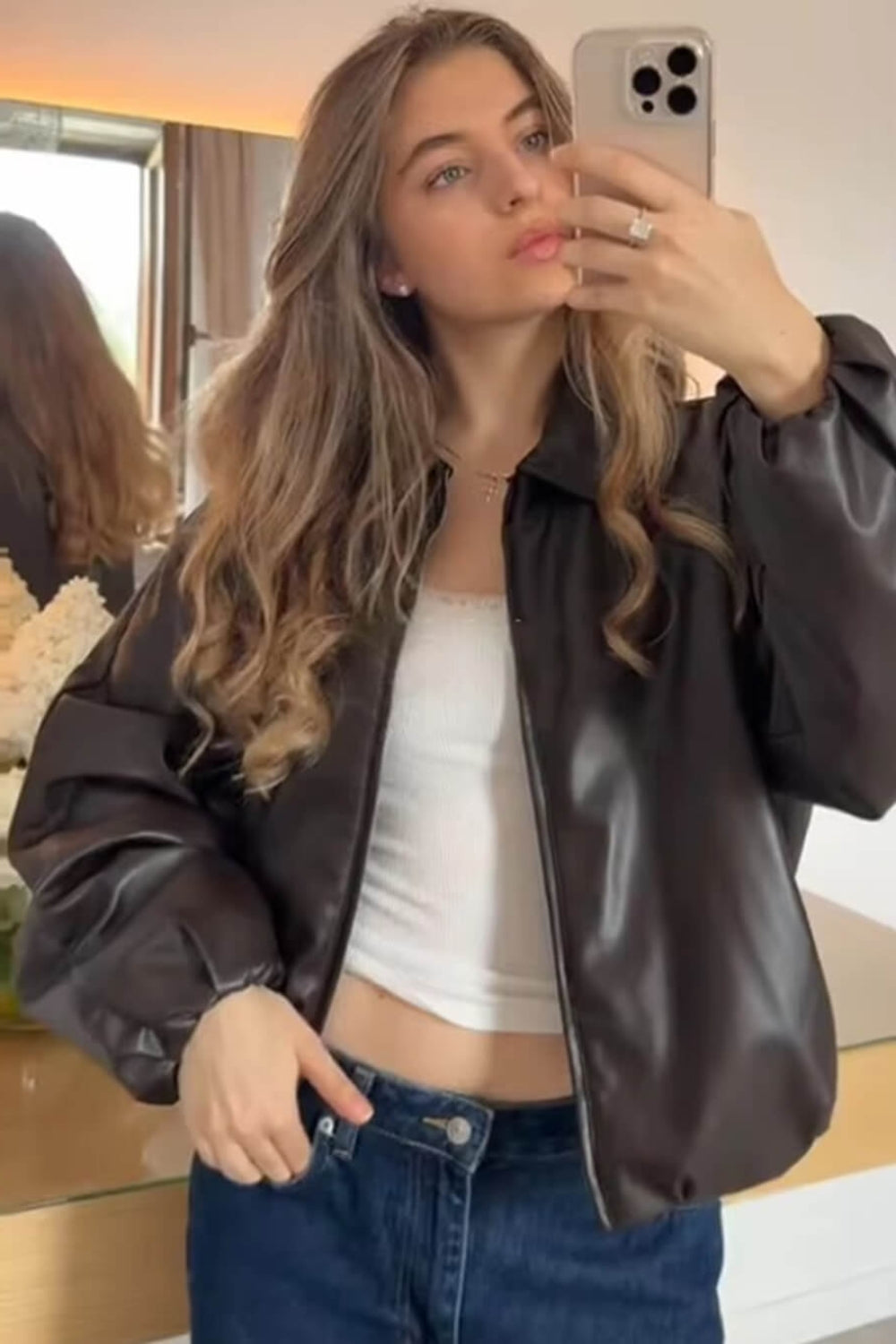 MEWE | Faux Bomber Jacket with Zip Front Mewe London