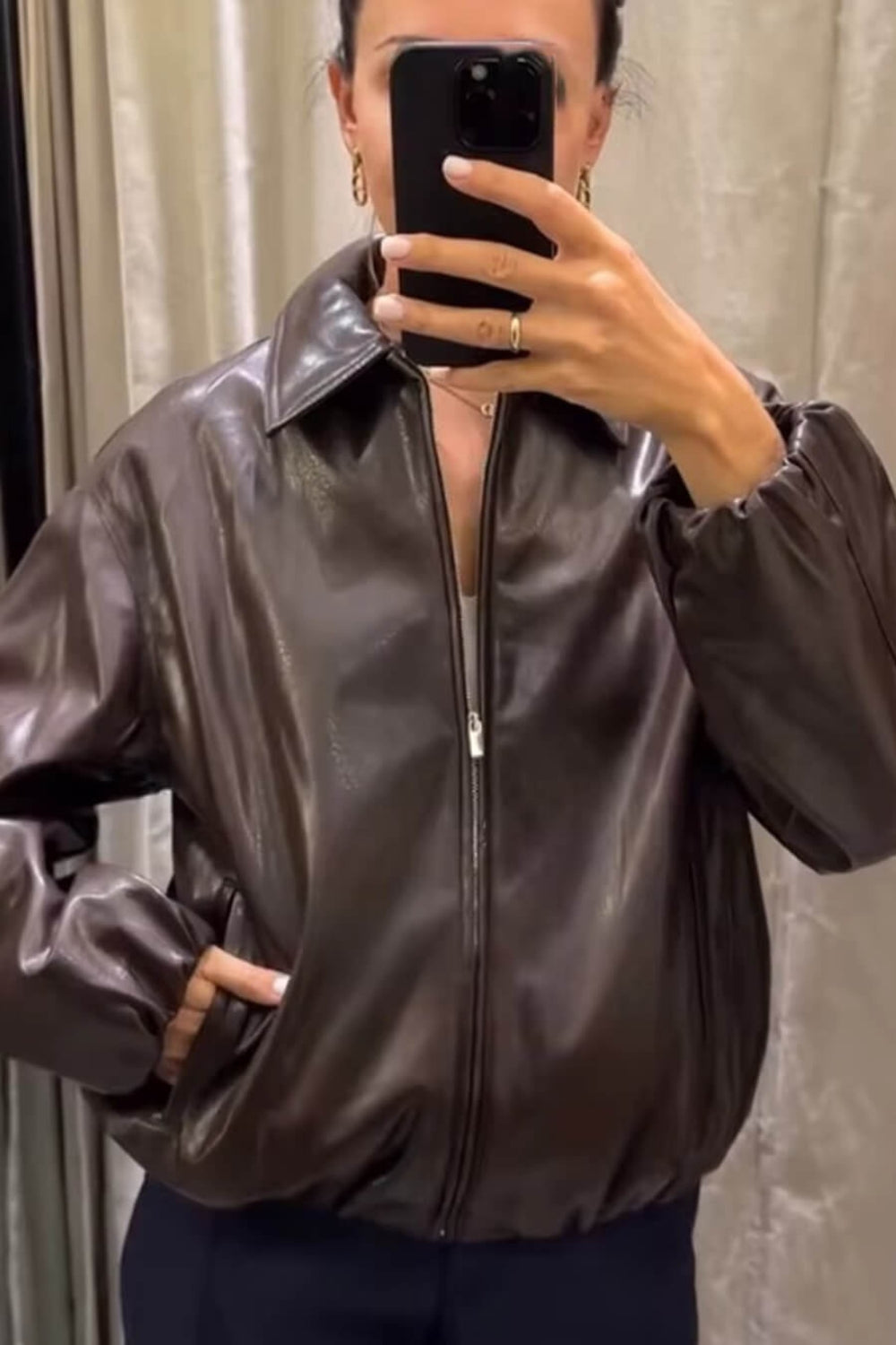 MEWE | Faux Bomber Jacket with Zip Front Mewe London