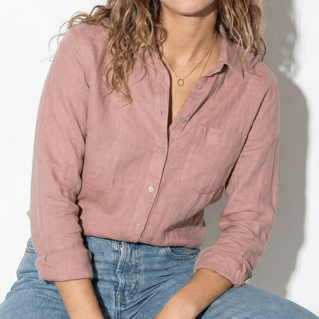 MEWE | Button-Front Blouse with Classic Collar Mewe London